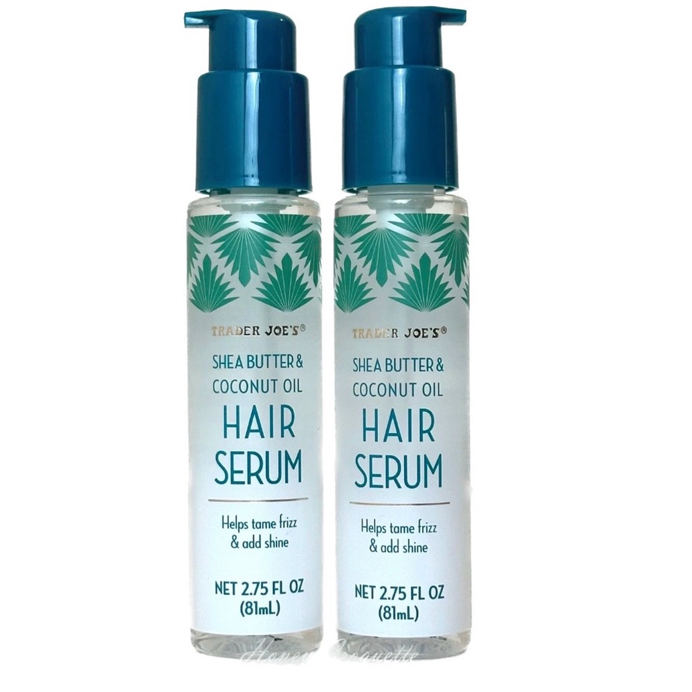 Trader Joe's Hair Serum | Shea Butter & Coconut Oil | 2.75 fl. oz. | 2 Bottles